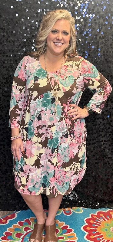 Lizzy Mocha Mauve Dress Tunics Stylish modern