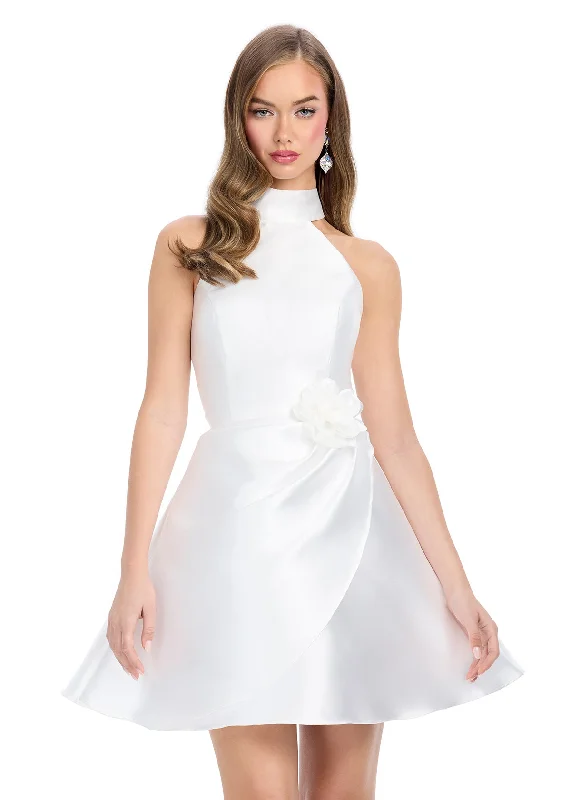 Larah Mini Dress Comfortable One-Shoulder Mini Dress