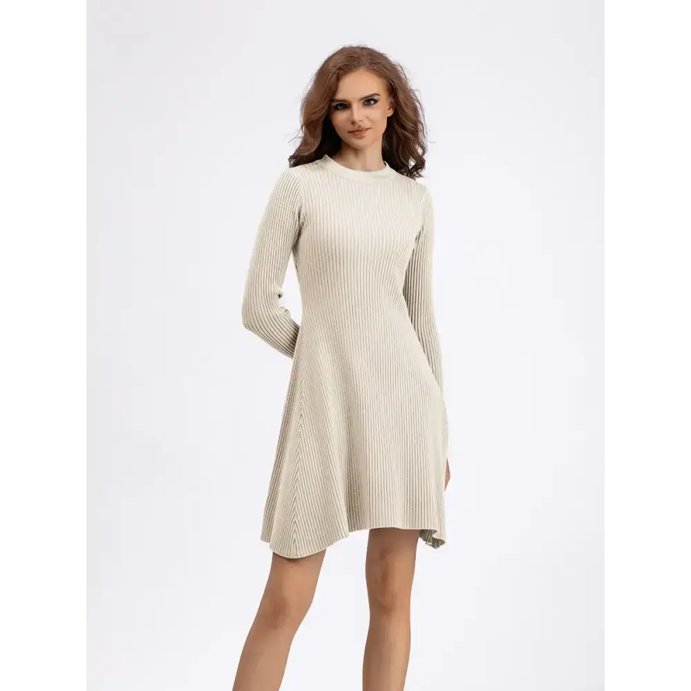 Elegant knit dress women slim mini dress female chic knit sexy dress Casual Button-Up Mini Dress