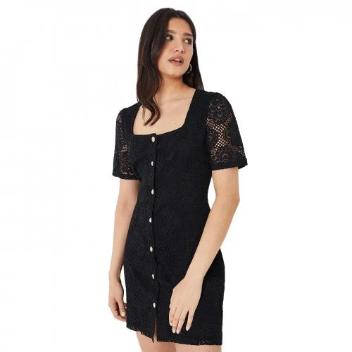 Dorothy Perkins Womens/Ladies Button Through Mini Dress Cozy Wraparound Mini Dress