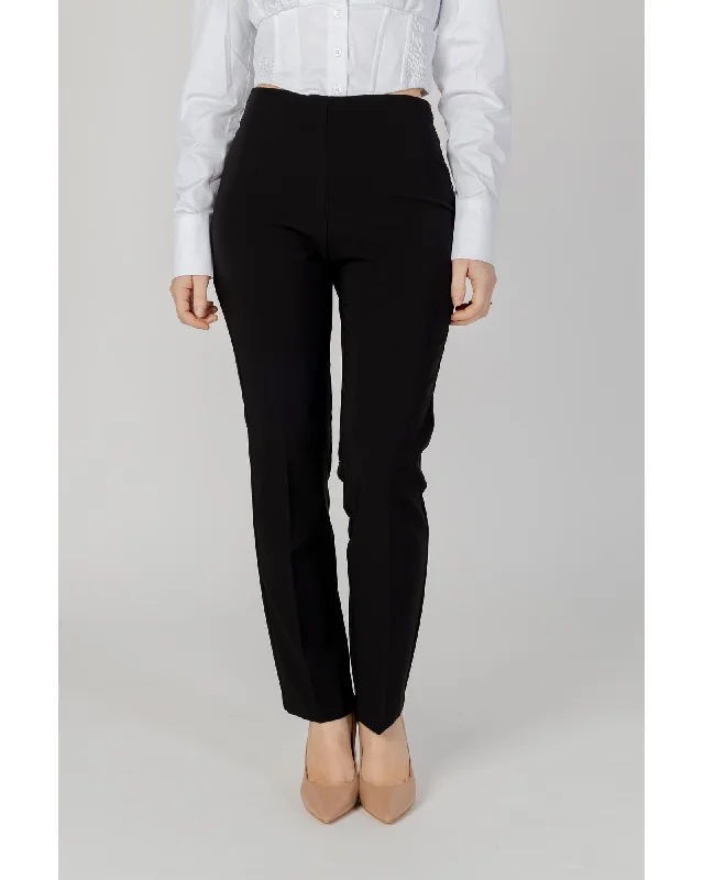 Sandro Ferrone  Womens Black Slim Fit Dress Pants Chic Black Leggings