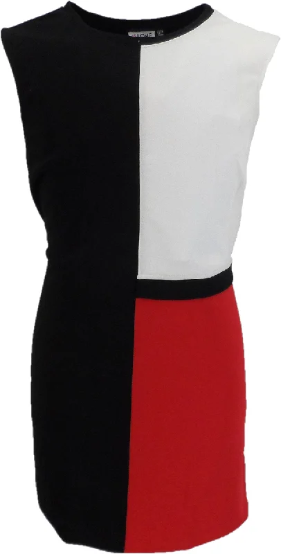 LHM Ladies 60s Retro Mod Vintage Nico Mini Dress Modern Satin Mini Dress