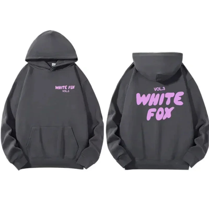 White Fox women's hoodie loose fitting hoodie wool thick letter print Men Sweatshirts Hoodie Sweatshirt Pullover White Fox women's hoodie loose fitting hoodie wool thick letter print Men Sweatshirts Hoodie Sweatshirt Pullover
