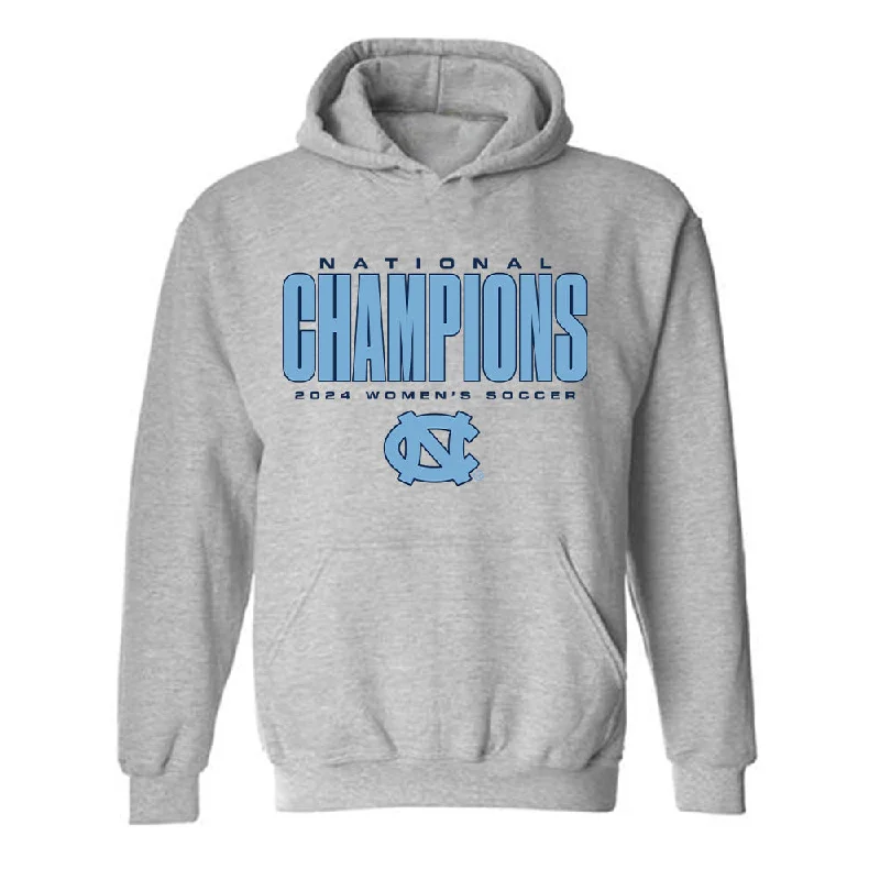 UNC - NCAA Women's Soccer : Logan Tongberg - National Champs Hooded Sweatshirt Hoodie with Hem Frayed Vintage Worn UNC - NCAA Women's Soccer : Logan Tongberg - National Champs Hooded Sweatshirt Hoodie with Hem Frayed Vintage Worn