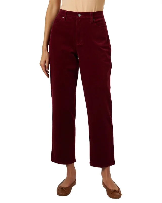 Eileen Fisher Corduroy Straight Ankle Pant Relaxed Lounge Trousers