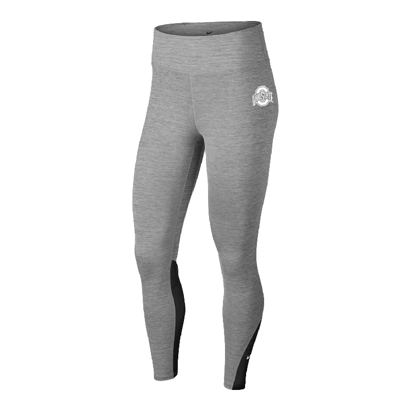 Ladies Ohio State Buckeyes Nike One Tight Pant Comfortable Pleated Pants