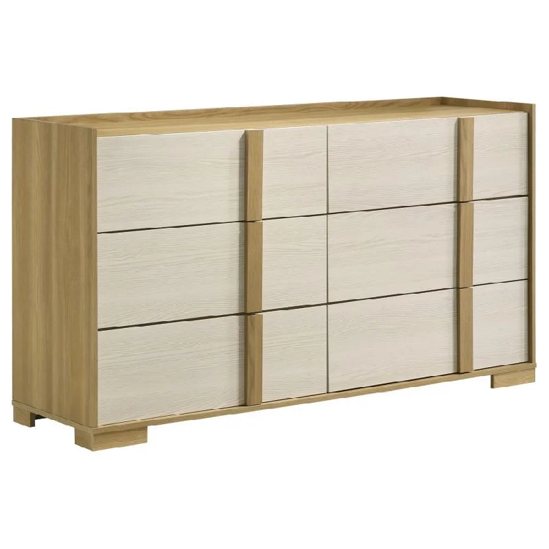 Hyland - 6-Drawer Dresser - Natural Tunics Print Colorful