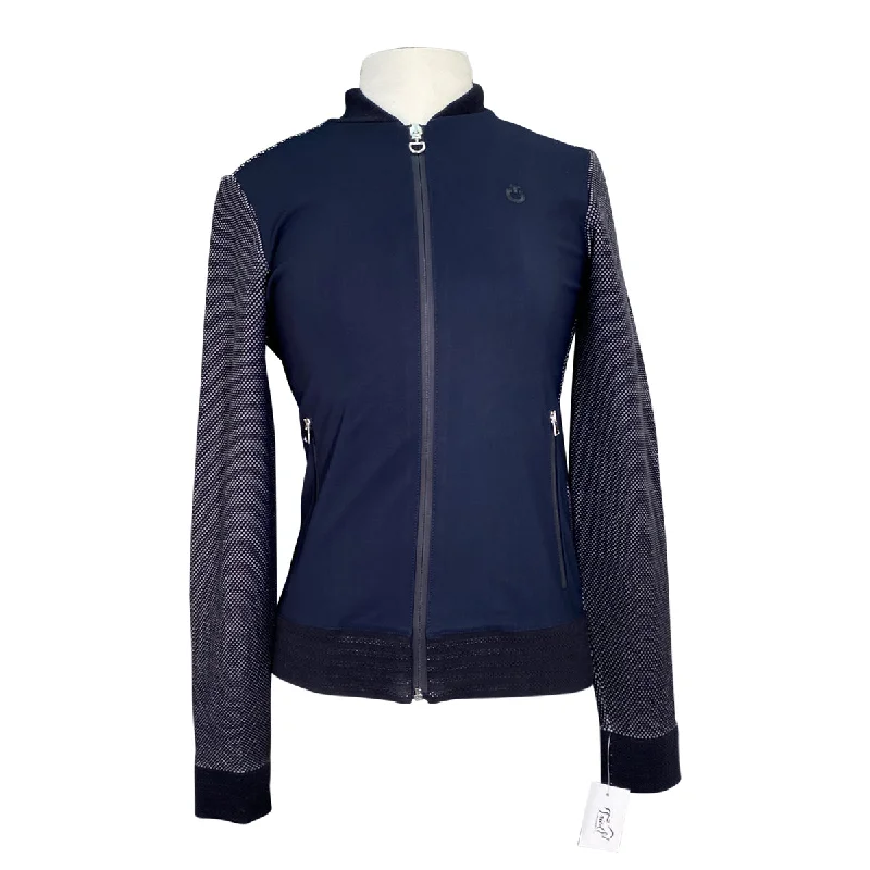 Cavalleria Toscana Knit Jacket in Navy - Women's Small Knit Fabric Woven Fabric Fleece Fabric Cavalleria Toscana Knit Jacket in Navy - Women's Small Knit Fabric Woven Fabric Fleece Fabric