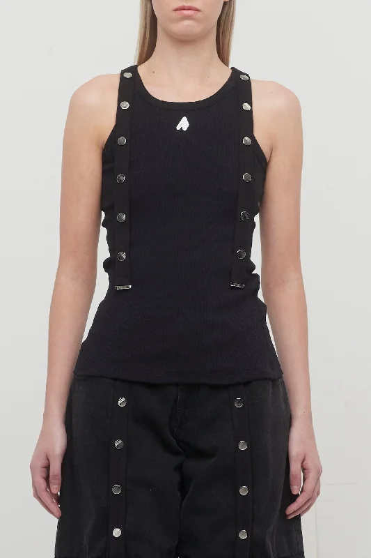 The Attico Jersey Tank Top tie dye tank