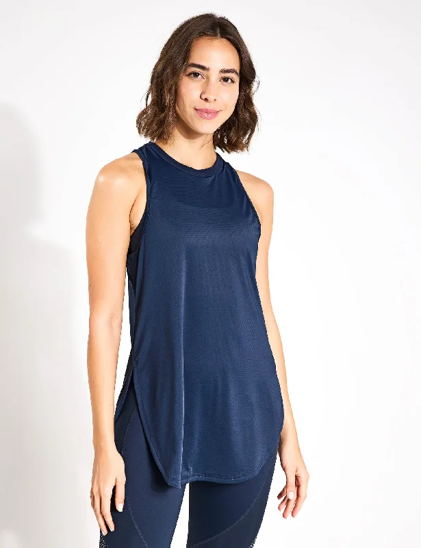 Zela Tank Top - Sky Captain flirty tank top