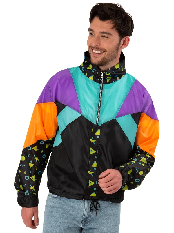 80s Windbreaker Jacket, Unisex Notch Collar Jacket Peter Pan Collar Jacket Cowl Neck Jacket 80s Windbreaker Jacket, Unisex Notch Collar Jacket Peter Pan Collar Jacket Cowl Neck Jacket