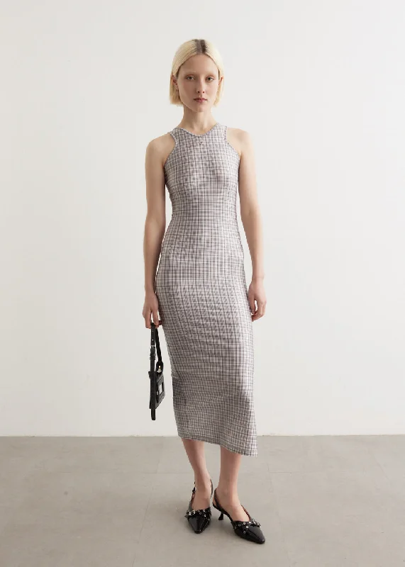 Tank Top Dress metallic tank top