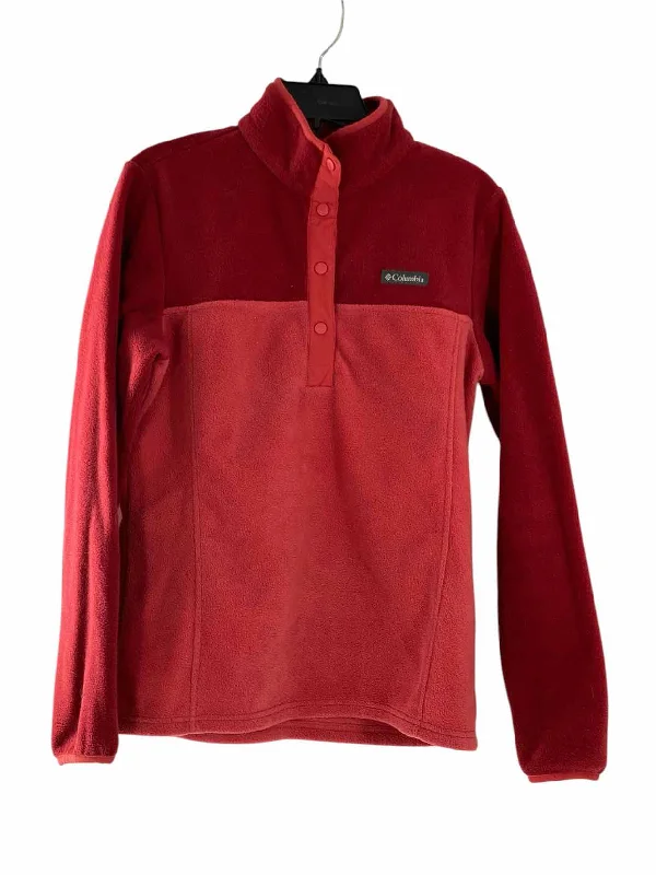 Columbia Size M Red Jacket (Outdoor) Denim Jacket Leather Jacket Suede Jacket