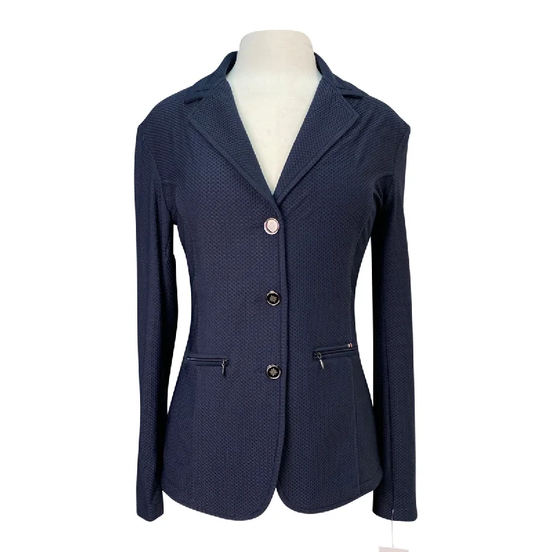 Espoir Mesh Show Jacket in Navy - Women's Small Collared Jacket Crew Neck Jacket Turtle Neck Jacket Espoir Mesh Show Jacket in Navy - Women's Small Collared Jacket Crew Neck Jacket Turtle Neck Jacket