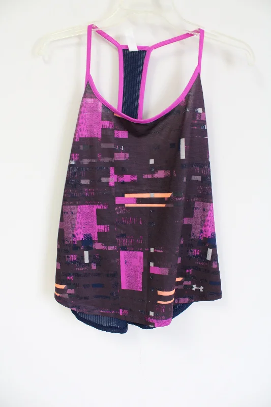 Under Armour HeatGear Fitted Tank | L crossback tank top