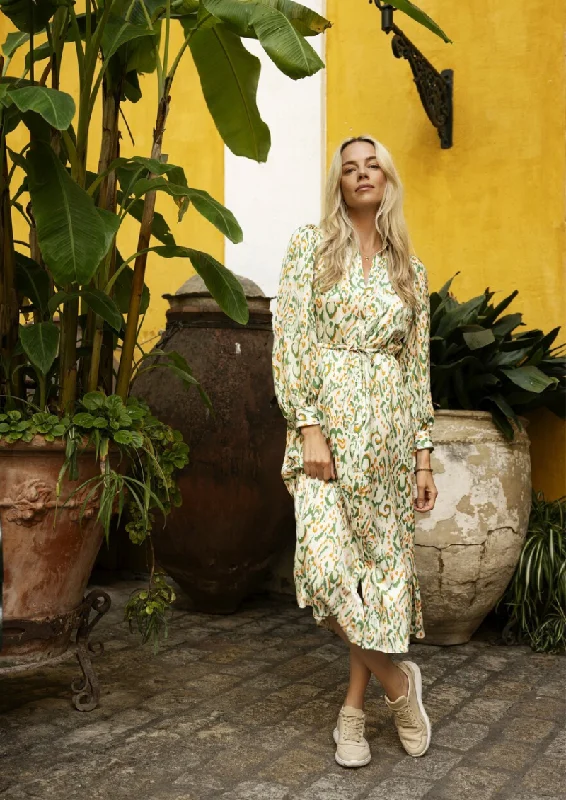 Martine Ethnic Printed Long Dress