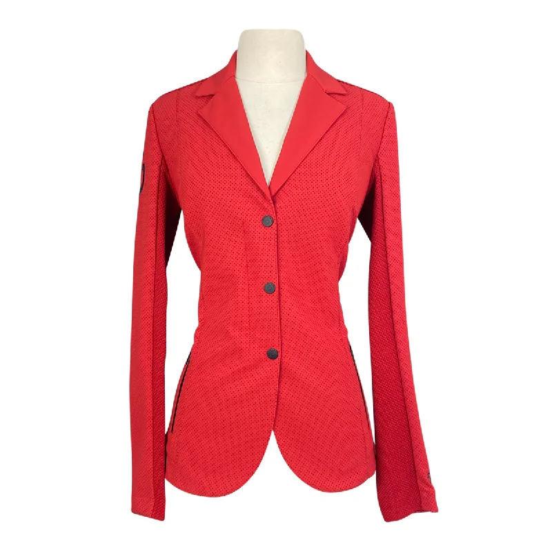 Cavalleria Toscana R-EVO Competition Riding Jacket in International Red - Women's IT 42/US 8 Plaid Jacket Tartan Jacket Houndstooth Jacket Cavalleria Toscana R-EVO Competition Riding Jacket in International Red - Women's IT 42/US 8 Plaid Jacket Tartan Jacket Houndstooth Jacket