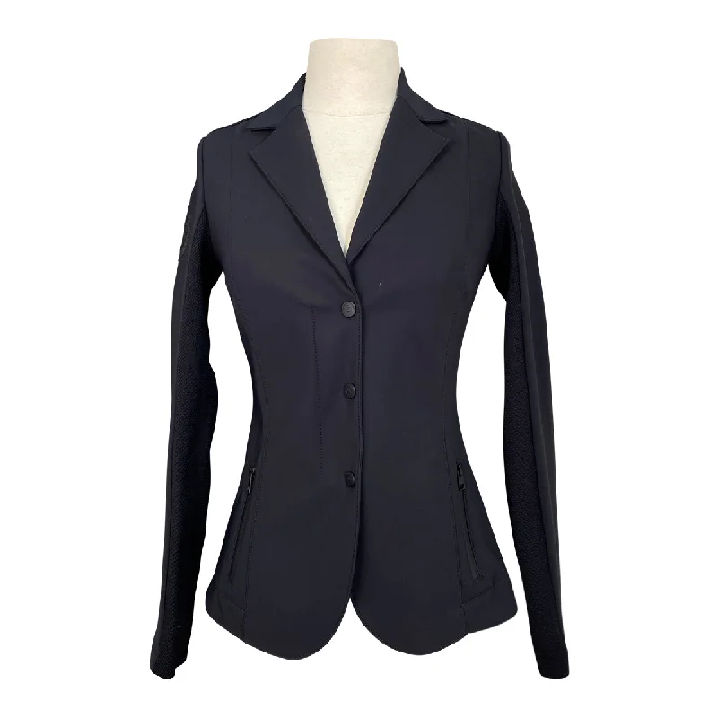 Cavalleria Toscana R-EVO Light Tech Zip Knit Show Jacket in Black w/Gold - Women's IT 40/US 6 Hooded Jacket Caped Jacket Shawl Collar Jacket Cavalleria Toscana R-EVO Light Tech Zip Knit Show Jacket in Black w/Gold - Women's IT 40/US 6 Hooded Jacket Caped Jacket Shawl Collar Jacket