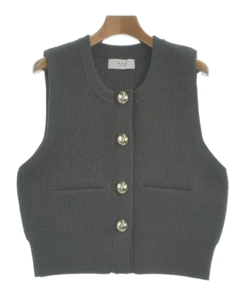AER ADAM ET ROPE' Cardigans Mesh Blend Leather Blend Suede Blend