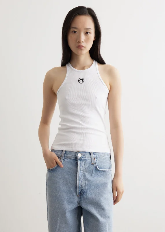 Organic Cotton Rib Tank Top bronze tank top