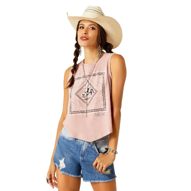 Ariat Women's Woodrose Tie Me Tank Top vintage tank top