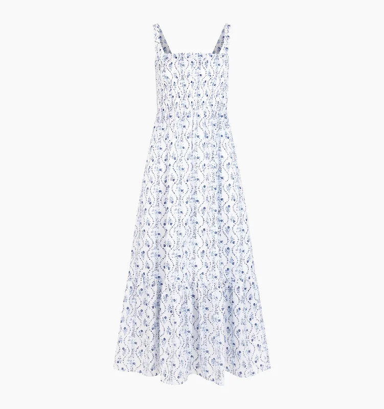 Blue Vine Stripe