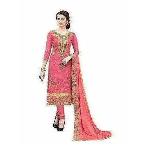 Light Red Dress Material