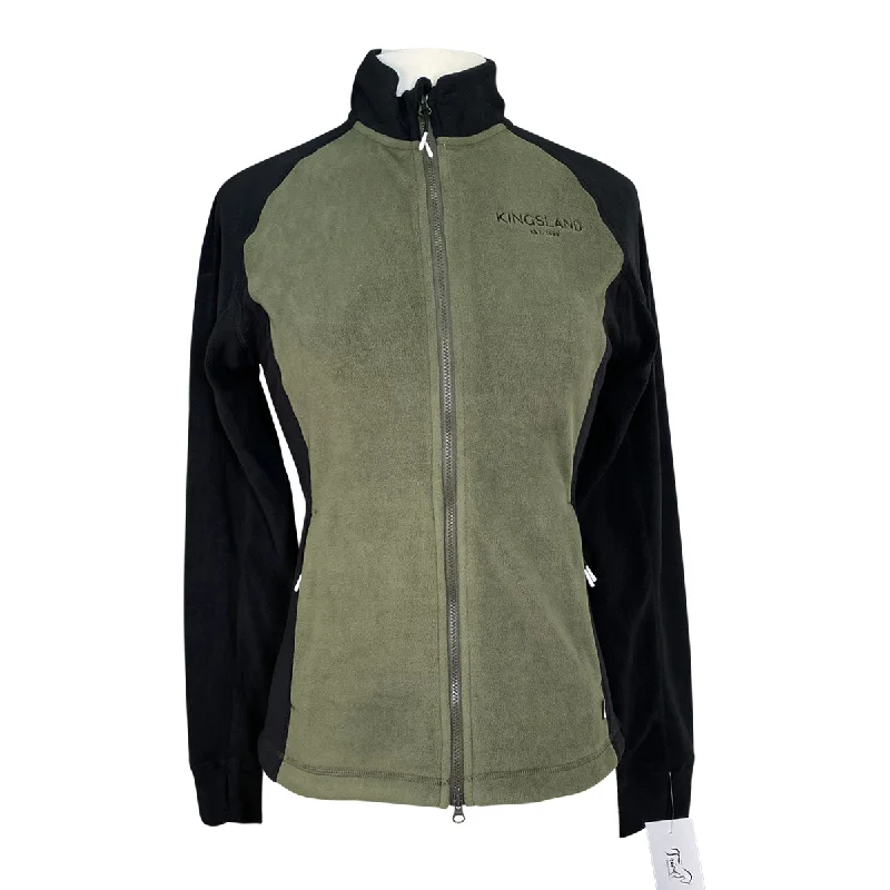 Kingsland 'Valeska' Ladies Micro Fleece Jacket in Green Beetle - Women's Small Nylon Fabric Polyester Fabric Spandex Fabric Kingsland 'Valeska' Ladies Micro Fleece Jacket in Green Beetle - Women's Small Nylon Fabric Polyester Fabric Spandex Fabric