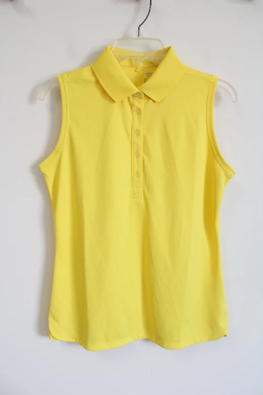 Nike Golf Dri-Fit Sleeveless Yellow Tank | M bold tank top