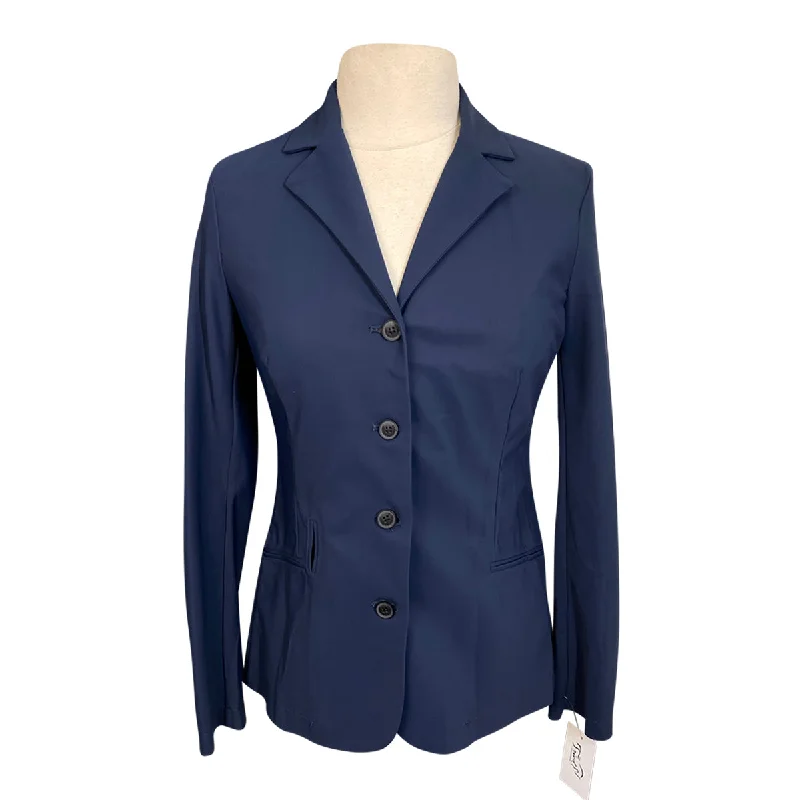 Oscar & Gabrielle 'Jade' Light Airbag Show Jacket in Navy - Women's Medium Zip Front Button Front Snap Front Oscar & Gabrielle 'Jade' Light Airbag Show Jacket in Navy - Women's Medium Zip Front Button Front Snap Front