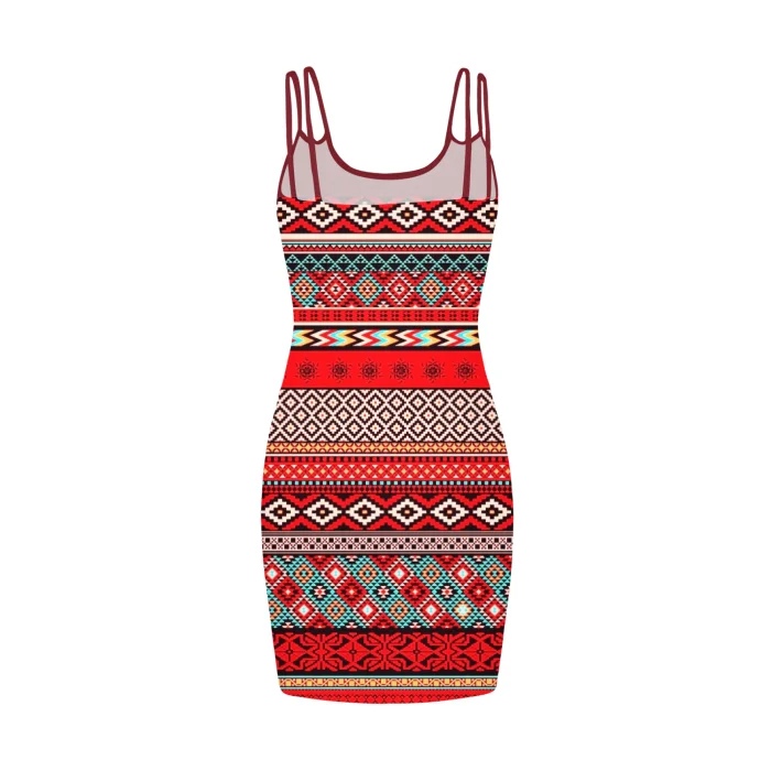 All-Over Indigenous Print Women's Mini Cami Dress