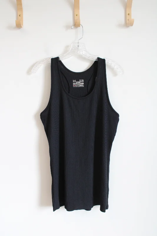 Under Armour Black Fitted Athletic Tank Top | XL black tank top