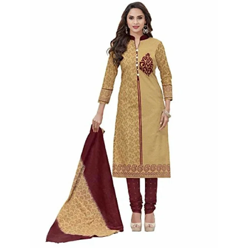 Unstitched Chudidar Suit Dress Material