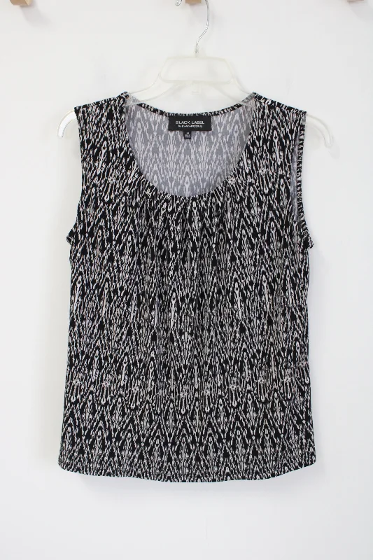 Evan-Picone Black Label Patterned Tank | M neon tank top