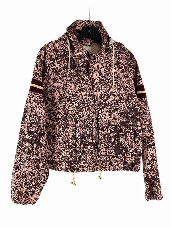 Kari Traa Size M Purple Pink Print Jacket (Outdoor) Front Pockets Side Pockets Patch Pockets Kari Traa Size M Purple Pink Print Jacket (Outdoor) Front Pockets Side Pockets Patch Pockets