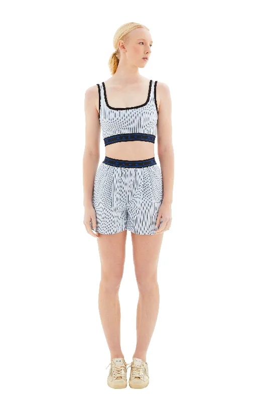 Cropped Tank Top (Vivid Blu) charcoal tank top