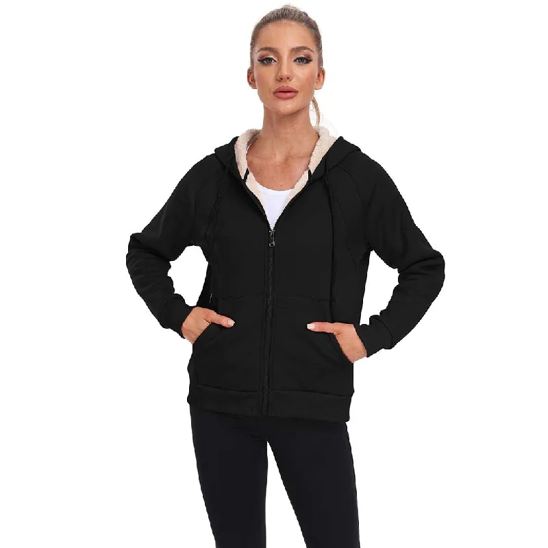 Women's winter jacket with pockets Wool Fabric Cashmere Fabric Tweed Fabric