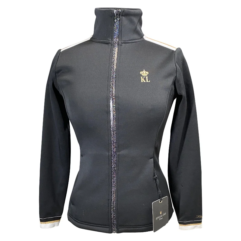 Kingsland 'Jemima' Zip Jacket in Black - Women's Small Herringbone Jacket Houndstooth Jacket Plaid Jacket Kingsland 'Jemima' Zip Jacket in Black - Women's Small Herringbone Jacket Houndstooth Jacket Plaid Jacket