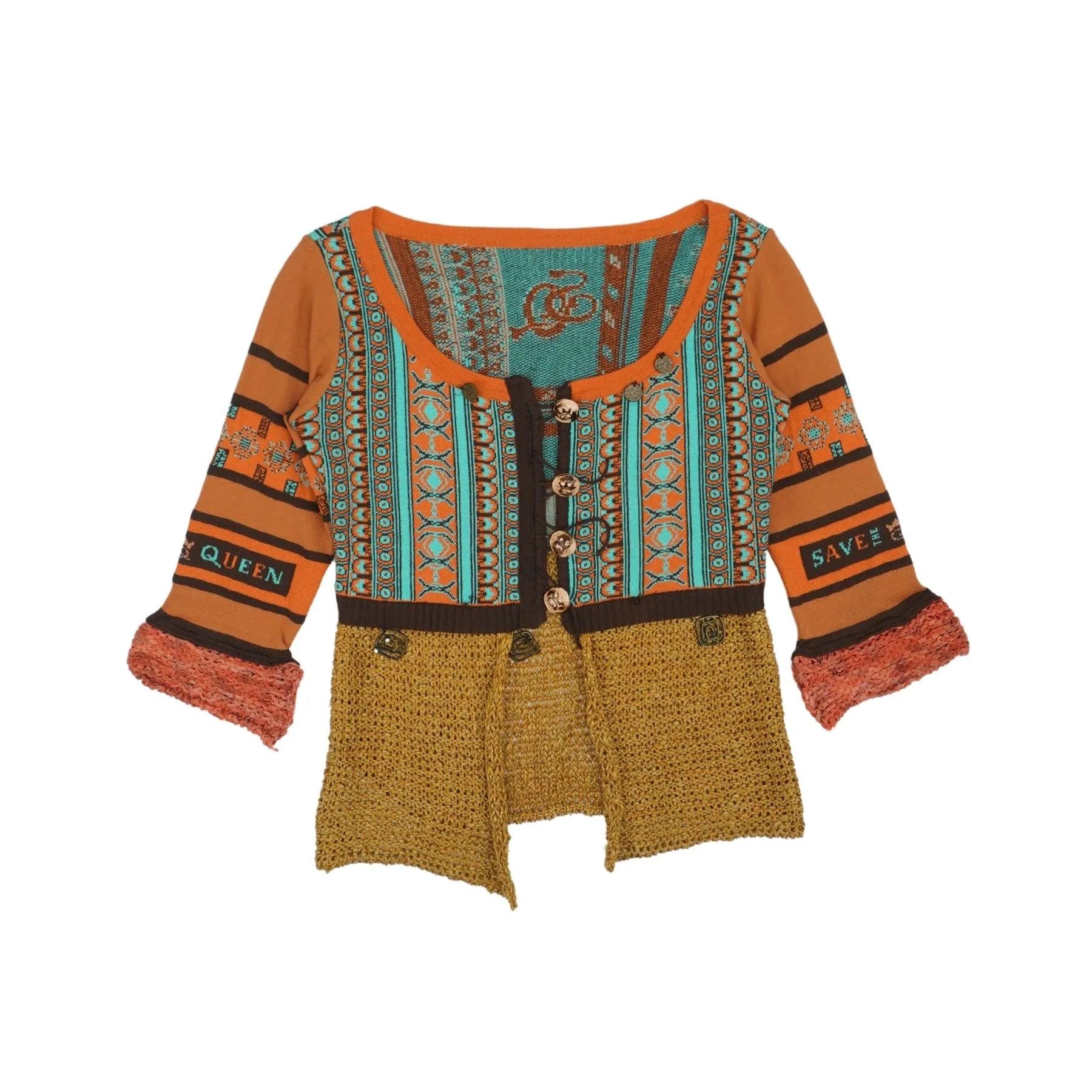 Save the Queen Cardigan - Women's S Elasticated Padded Insulated