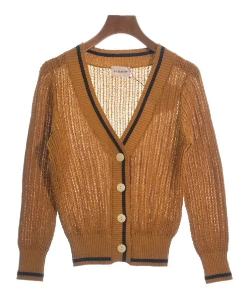 anatelier Cardigans Plaid Cardigan Polka Dot Checkered