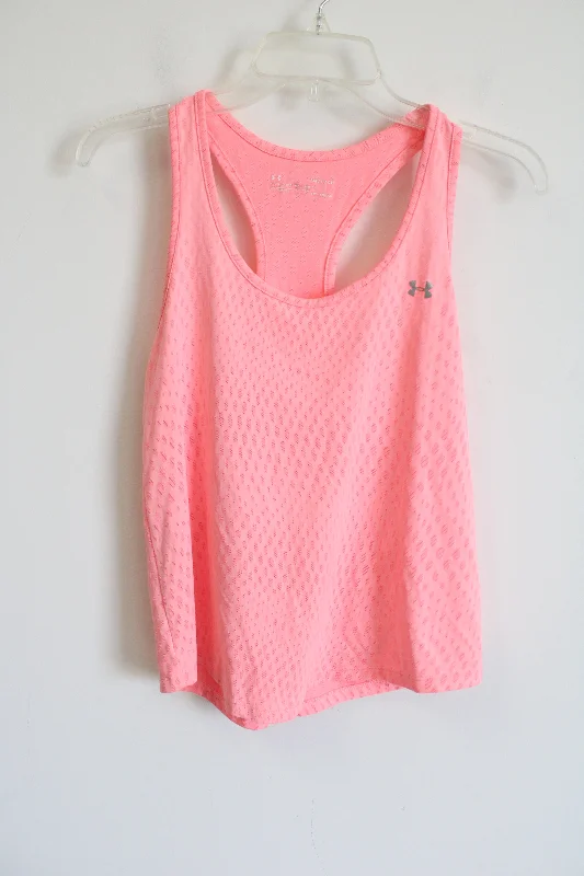 Under Armour Pink Razorback Tank | S coral tank top