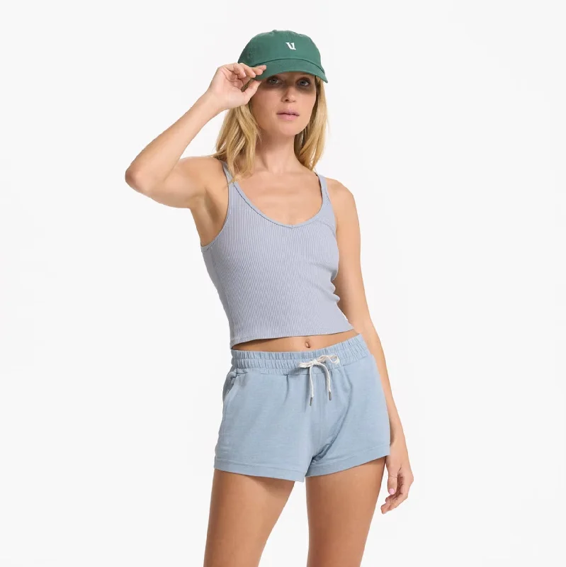 VUORI Women's Rib Crop Tank Light Cloud comfortable tank top