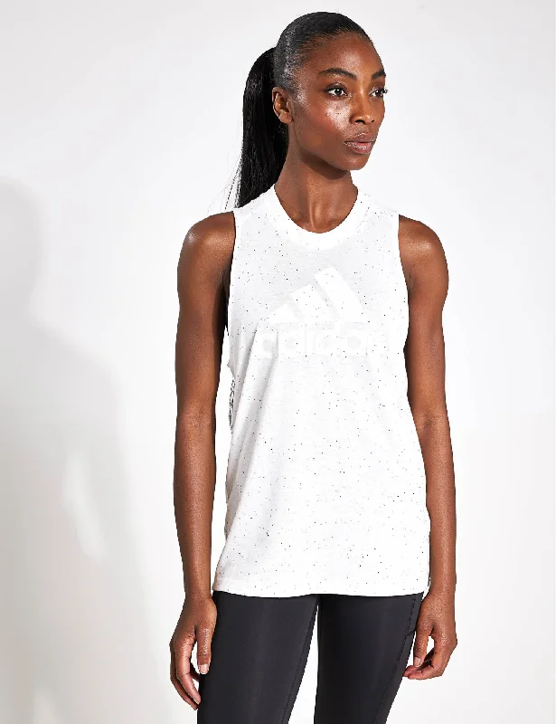 Sportswear Future Icons Winners 3.0 Tank Top - White Melange stretchy tank top