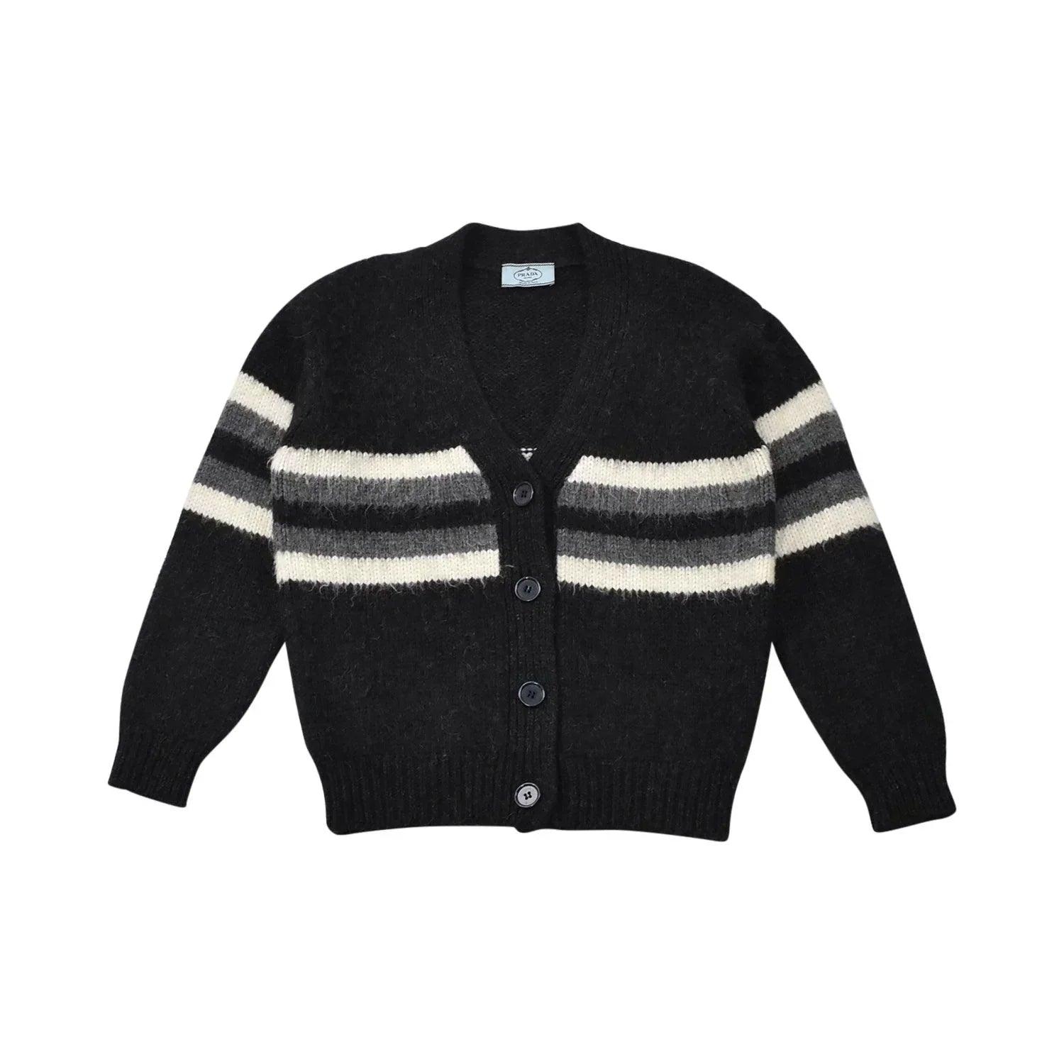 Prada Cardigan - Women's 36 Cashmere Blend Cotton Blend Poly Blend