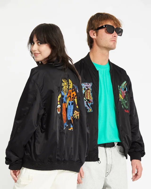 Bob Mollema Jacket - BLACK Bomber Jacket Anorak Windbreaker