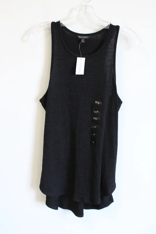 NEW Banana Republic Black Knit Tank | M grey tank top