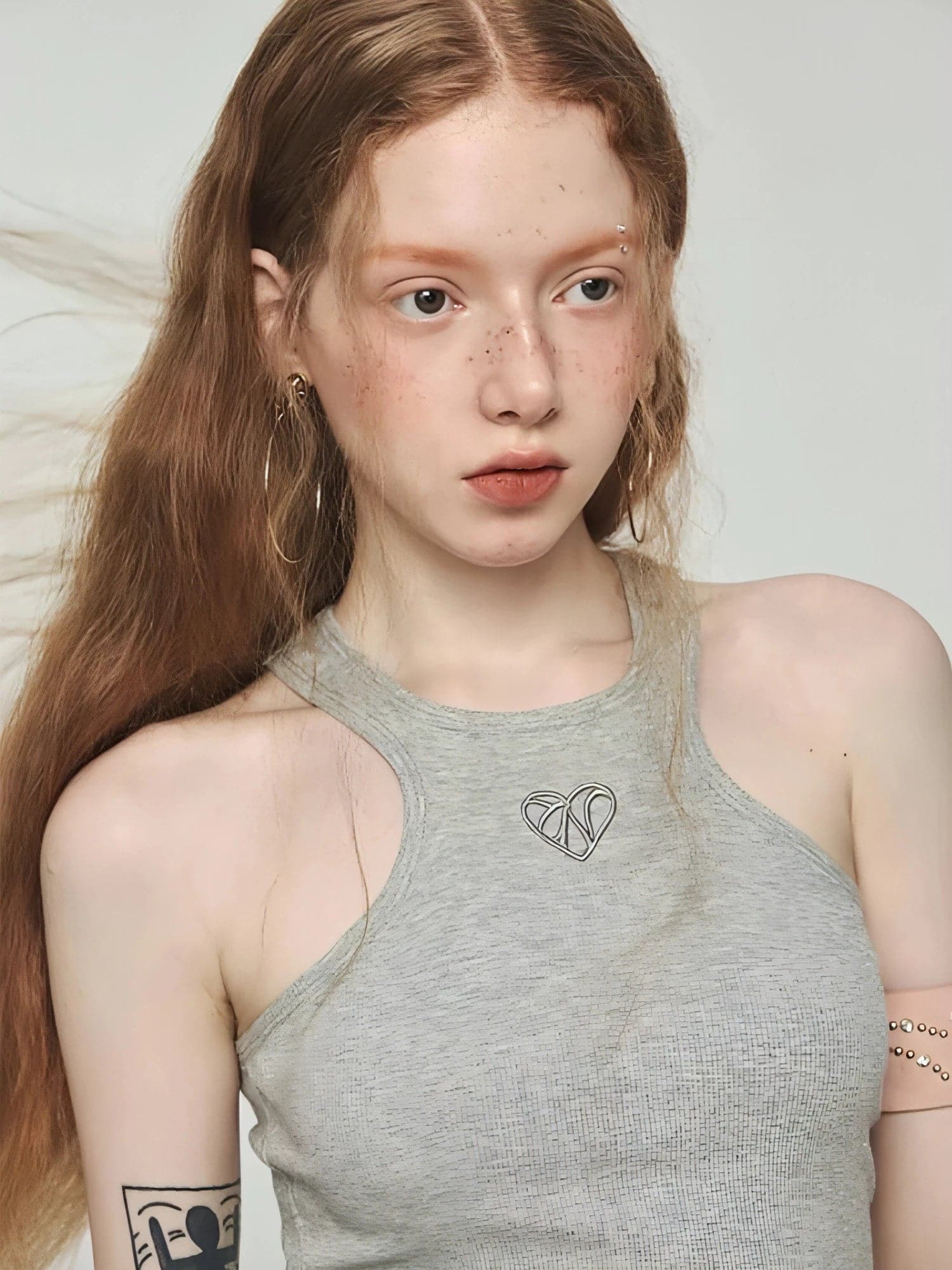 Basic Embroidered Tank Top long tank top