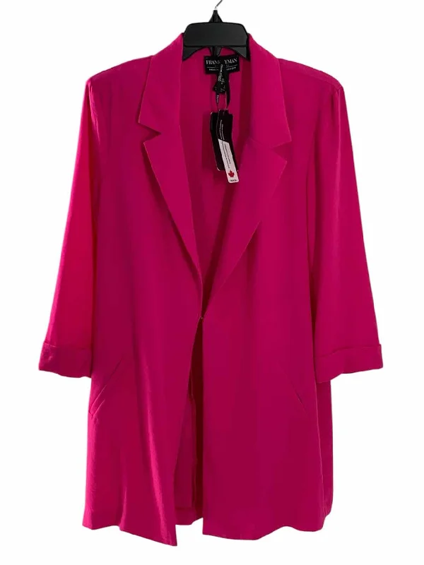 Frank Lyman Design Size 12 Hot Pink Jacket Fleece Jacket Down Jacket Parka
