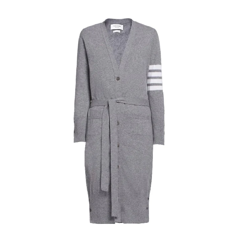 Thom Browne Cardigan - Women's 40 Chenille Blend Fleece Blend Nylon Blend