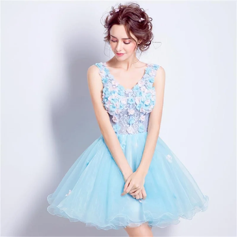 Custom Popular Fashion Homecoming Dress, Short V Neck Pretty Lace Up Back Prom Dress , PD0349 Custom Popular Fashion Homecoming Dress, Short V Neck Pretty Lace Up Back Prom Dress , PD0349
